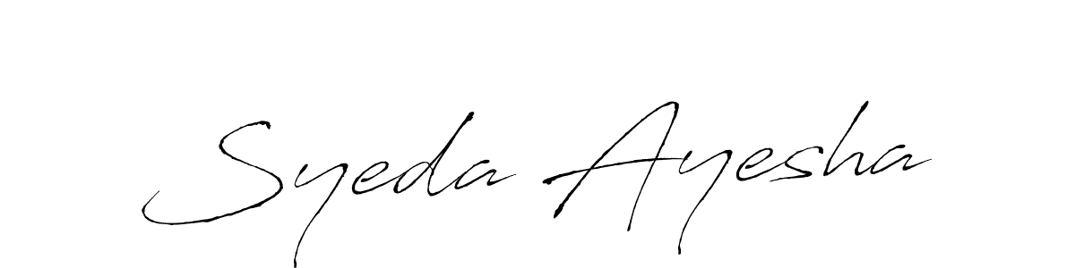 You should practise on your own different ways (Antro_Vectra) to write your name (Syeda Ayesha) in signature. don't let someone else do it for you. Syeda Ayesha signature style 6 images and pictures png