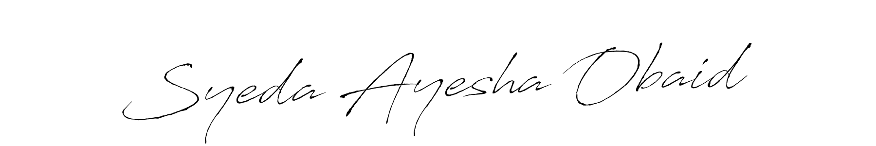 It looks lik you need a new signature style for name Syeda Ayesha Obaid. Design unique handwritten (Antro_Vectra) signature with our free signature maker in just a few clicks. Syeda Ayesha Obaid signature style 6 images and pictures png