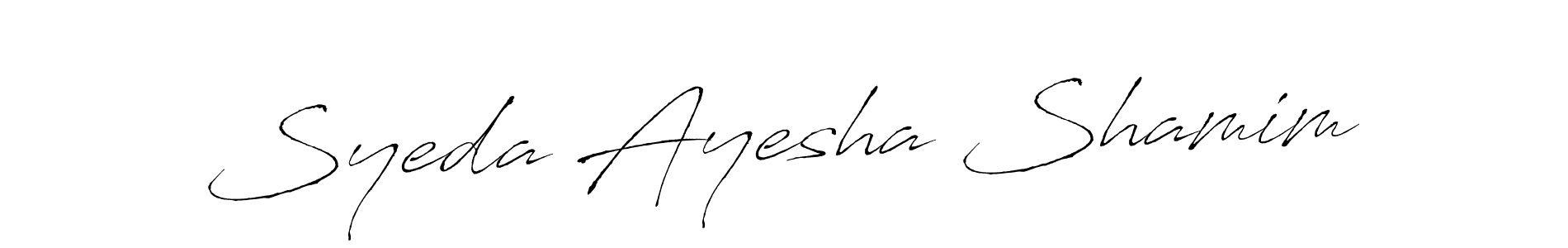 Make a short Syeda Ayesha Shamim signature style. Manage your documents anywhere anytime using Antro_Vectra. Create and add eSignatures, submit forms, share and send files easily. Syeda Ayesha Shamim signature style 6 images and pictures png