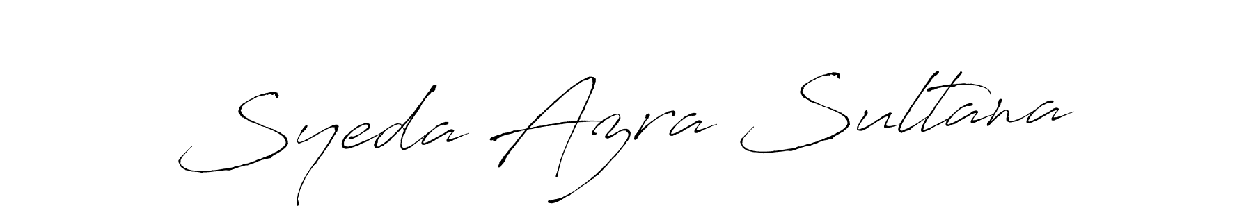 How to make Syeda Azra Sultana name signature. Use Antro_Vectra style for creating short signs online. This is the latest handwritten sign. Syeda Azra Sultana signature style 6 images and pictures png