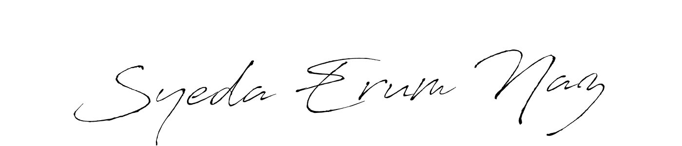 You should practise on your own different ways (Antro_Vectra) to write your name (Syeda Erum Naz) in signature. don't let someone else do it for you. Syeda Erum Naz signature style 6 images and pictures png