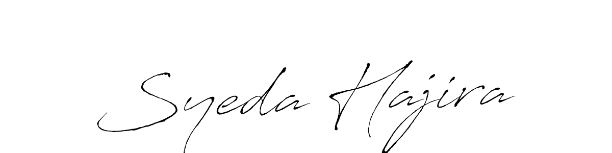 It looks lik you need a new signature style for name Syeda Hajira. Design unique handwritten (Antro_Vectra) signature with our free signature maker in just a few clicks. Syeda Hajira signature style 6 images and pictures png