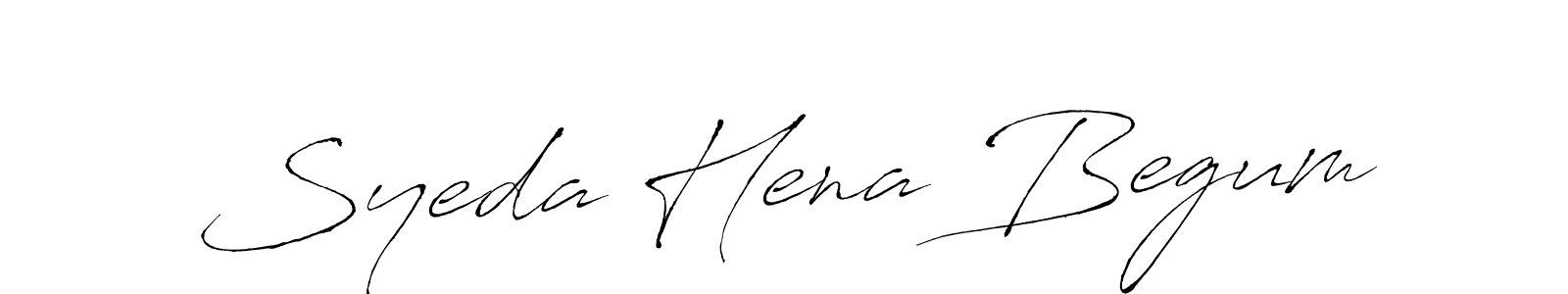 Syeda Hena Begum stylish signature style. Best Handwritten Sign (Antro_Vectra) for my name. Handwritten Signature Collection Ideas for my name Syeda Hena Begum. Syeda Hena Begum signature style 6 images and pictures png