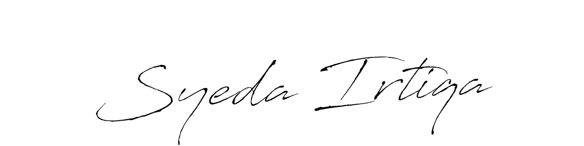 You should practise on your own different ways (Antro_Vectra) to write your name (Syeda Irtiqa) in signature. don't let someone else do it for you. Syeda Irtiqa signature style 6 images and pictures png
