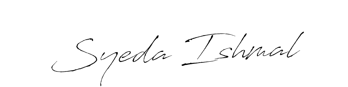 Syeda Ishmal stylish signature style. Best Handwritten Sign (Antro_Vectra) for my name. Handwritten Signature Collection Ideas for my name Syeda Ishmal. Syeda Ishmal signature style 6 images and pictures png
