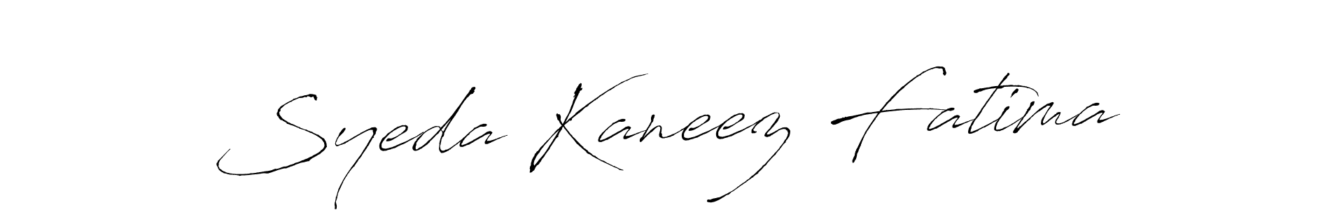 Syeda Kaneez Fatima stylish signature style. Best Handwritten Sign (Antro_Vectra) for my name. Handwritten Signature Collection Ideas for my name Syeda Kaneez Fatima. Syeda Kaneez Fatima signature style 6 images and pictures png
