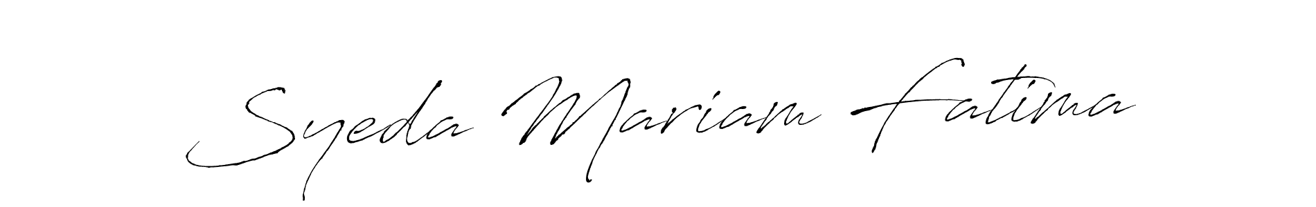 Antro_Vectra is a professional signature style that is perfect for those who want to add a touch of class to their signature. It is also a great choice for those who want to make their signature more unique. Get Syeda Mariam Fatima name to fancy signature for free. Syeda Mariam Fatima signature style 6 images and pictures png