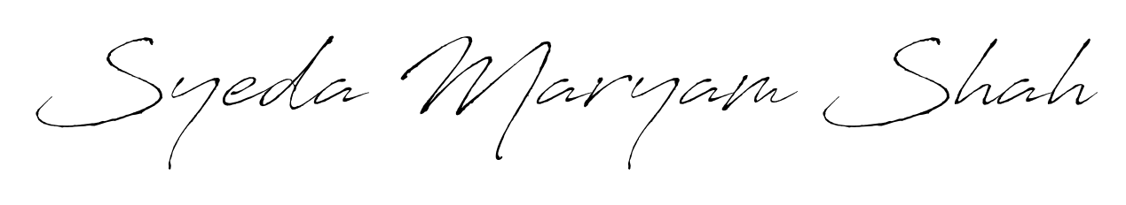Also You can easily find your signature by using the search form. We will create Syeda Maryam Shah name handwritten signature images for you free of cost using Antro_Vectra sign style. Syeda Maryam Shah signature style 6 images and pictures png