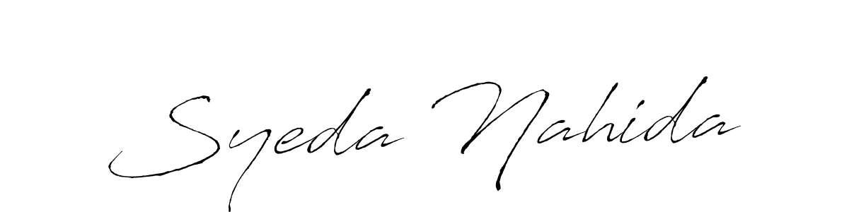 Make a beautiful signature design for name Syeda Nahida. Use this online signature maker to create a handwritten signature for free. Syeda Nahida signature style 6 images and pictures png