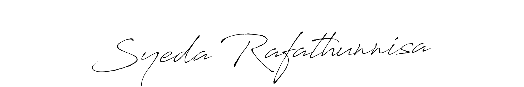 Use a signature maker to create a handwritten signature online. With this signature software, you can design (Antro_Vectra) your own signature for name Syeda Rafathunnisa. Syeda Rafathunnisa signature style 6 images and pictures png