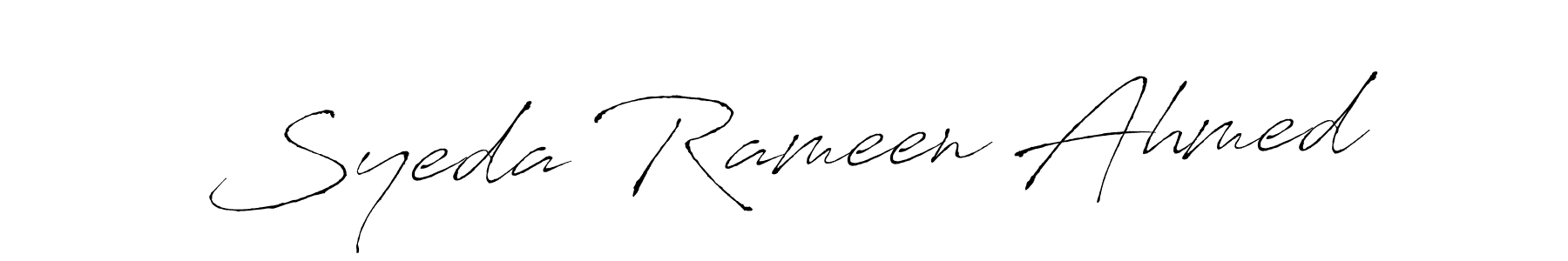 Make a short Syeda Rameen Ahmed signature style. Manage your documents anywhere anytime using Antro_Vectra. Create and add eSignatures, submit forms, share and send files easily. Syeda Rameen Ahmed signature style 6 images and pictures png
