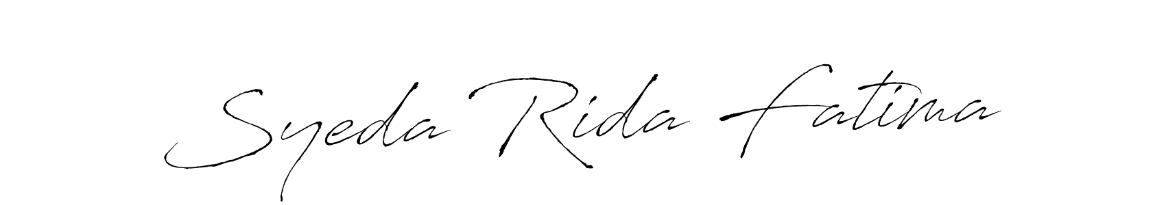 You should practise on your own different ways (Antro_Vectra) to write your name (Syeda Rida Fatima) in signature. don't let someone else do it for you. Syeda Rida Fatima signature style 6 images and pictures png