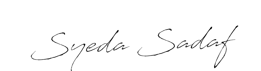 Also You can easily find your signature by using the search form. We will create Syeda Sadaf name handwritten signature images for you free of cost using Antro_Vectra sign style. Syeda Sadaf signature style 6 images and pictures png