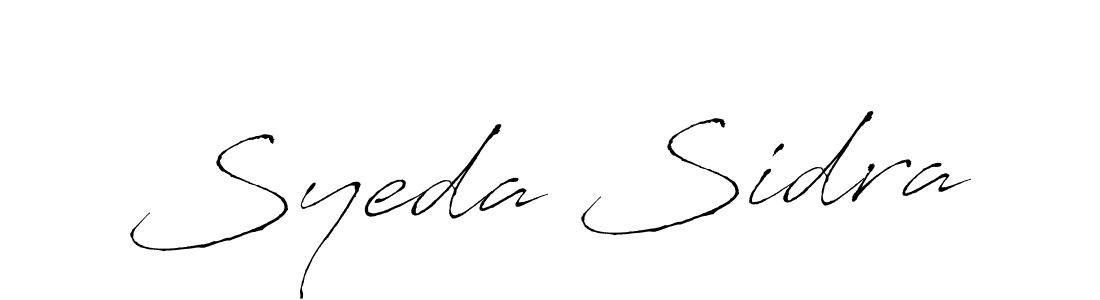 Make a beautiful signature design for name Syeda Sidra. With this signature (Antro_Vectra) style, you can create a handwritten signature for free. Syeda Sidra signature style 6 images and pictures png