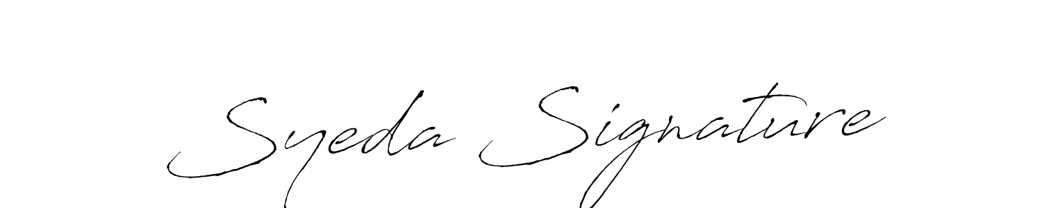 Create a beautiful signature design for name Syeda Signature. With this signature (Antro_Vectra) fonts, you can make a handwritten signature for free. Syeda Signature signature style 6 images and pictures png