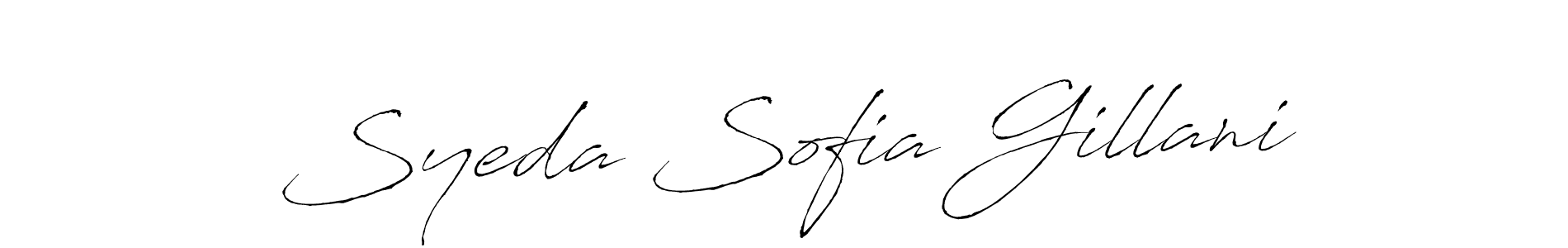 It looks lik you need a new signature style for name Syeda Sofia Gillani. Design unique handwritten (Antro_Vectra) signature with our free signature maker in just a few clicks. Syeda Sofia Gillani signature style 6 images and pictures png