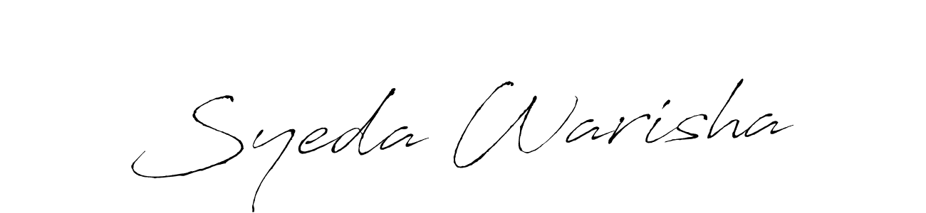 It looks lik you need a new signature style for name Syeda Warisha. Design unique handwritten (Antro_Vectra) signature with our free signature maker in just a few clicks. Syeda Warisha signature style 6 images and pictures png