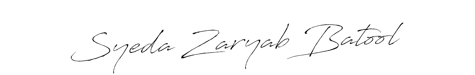 Similarly Antro_Vectra is the best handwritten signature design. Signature creator online .You can use it as an online autograph creator for name Syeda Zaryab Batool. Syeda Zaryab Batool signature style 6 images and pictures png