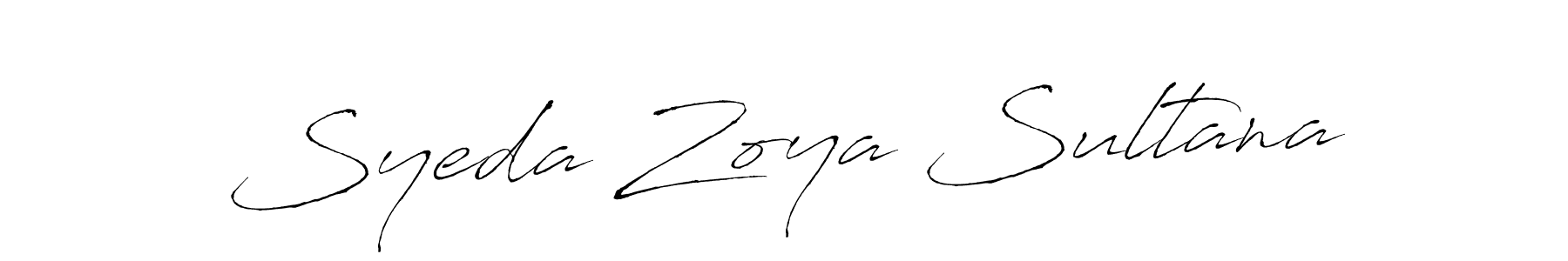 Syeda Zoya Sultana stylish signature style. Best Handwritten Sign (Antro_Vectra) for my name. Handwritten Signature Collection Ideas for my name Syeda Zoya Sultana. Syeda Zoya Sultana signature style 6 images and pictures png