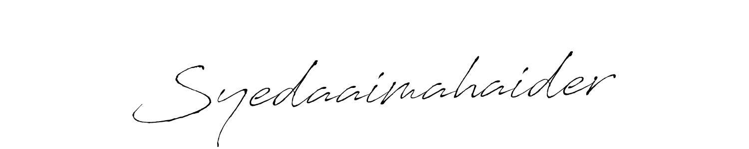 Use a signature maker to create a handwritten signature online. With this signature software, you can design (Antro_Vectra) your own signature for name Syedaaimahaider. Syedaaimahaider signature style 6 images and pictures png