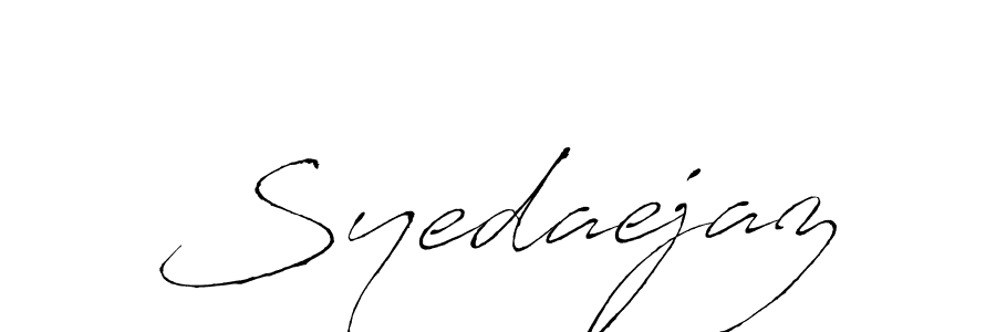 if you are searching for the best signature style for your name Syedaejaz. so please give up your signature search. here we have designed multiple signature styles  using Antro_Vectra. Syedaejaz signature style 6 images and pictures png