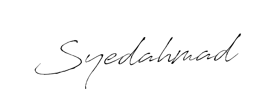 Similarly Antro_Vectra is the best handwritten signature design. Signature creator online .You can use it as an online autograph creator for name Syedahmad. Syedahmad signature style 6 images and pictures png