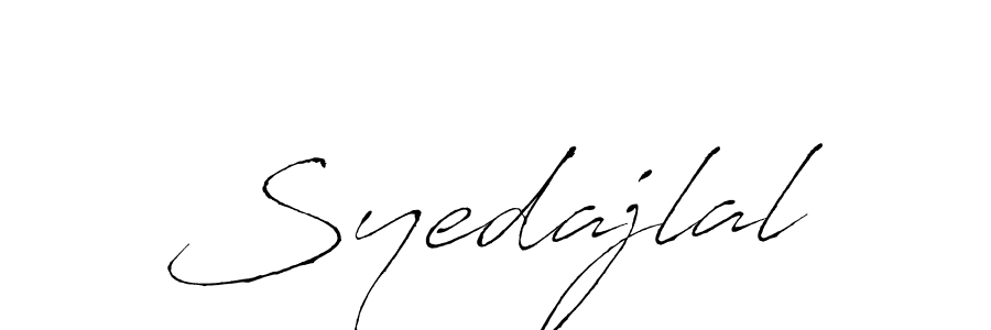 Use a signature maker to create a handwritten signature online. With this signature software, you can design (Antro_Vectra) your own signature for name Syedajlal. Syedajlal signature style 6 images and pictures png