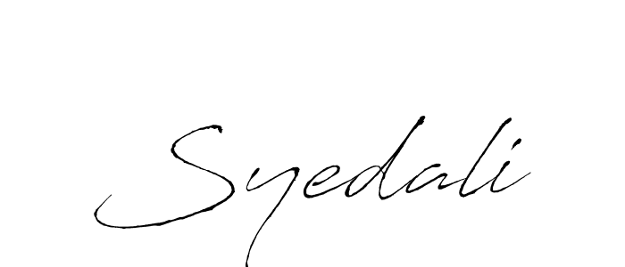 The best way (Antro_Vectra) to make a short signature is to pick only two or three words in your name. The name Syedali include a total of six letters. For converting this name. Syedali signature style 6 images and pictures png