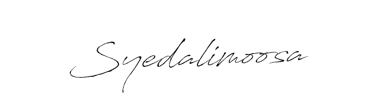 Design your own signature with our free online signature maker. With this signature software, you can create a handwritten (Antro_Vectra) signature for name Syedalimoosa. Syedalimoosa signature style 6 images and pictures png