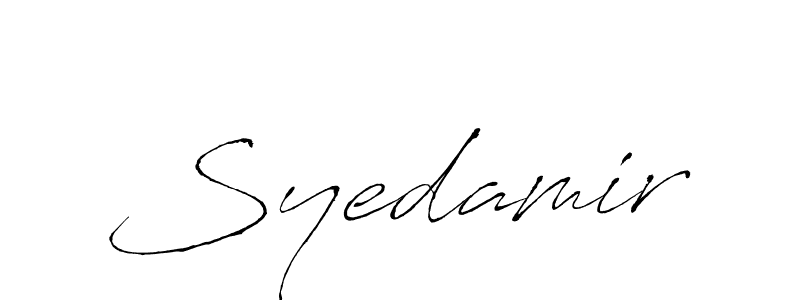 It looks lik you need a new signature style for name Syedamir. Design unique handwritten (Antro_Vectra) signature with our free signature maker in just a few clicks. Syedamir signature style 6 images and pictures png