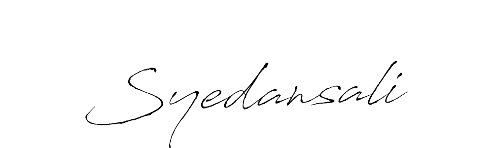 Syedansali stylish signature style. Best Handwritten Sign (Antro_Vectra) for my name. Handwritten Signature Collection Ideas for my name Syedansali. Syedansali signature style 6 images and pictures png