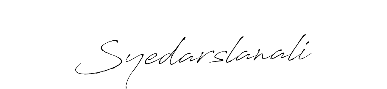 Syedarslanali stylish signature style. Best Handwritten Sign (Antro_Vectra) for my name. Handwritten Signature Collection Ideas for my name Syedarslanali. Syedarslanali signature style 6 images and pictures png