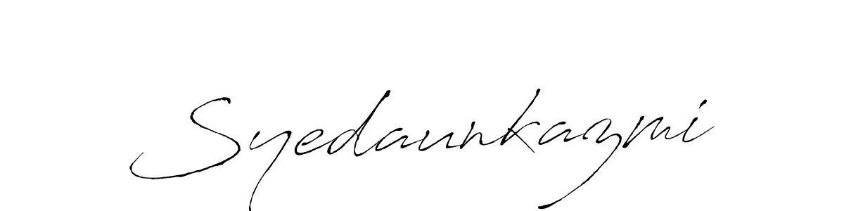 Design your own signature with our free online signature maker. With this signature software, you can create a handwritten (Antro_Vectra) signature for name Syedaunkazmi. Syedaunkazmi signature style 6 images and pictures png