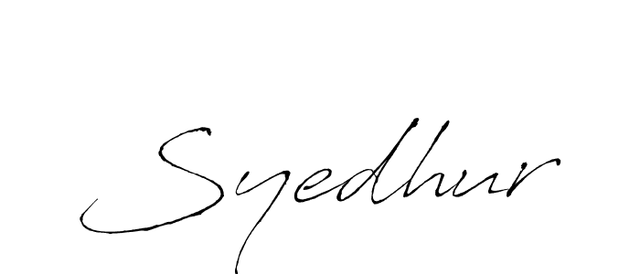 Create a beautiful signature design for name Syedhur. With this signature (Antro_Vectra) fonts, you can make a handwritten signature for free. Syedhur signature style 6 images and pictures png