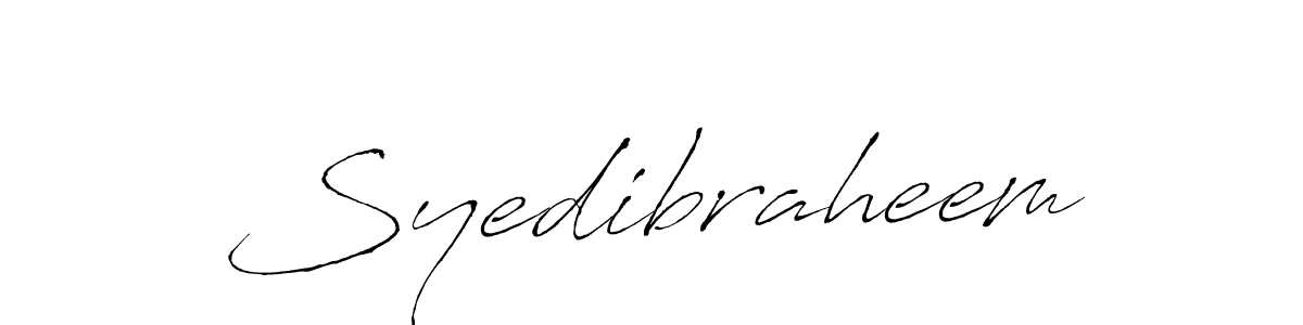 How to make Syedibraheem name signature. Use Antro_Vectra style for creating short signs online. This is the latest handwritten sign. Syedibraheem signature style 6 images and pictures png