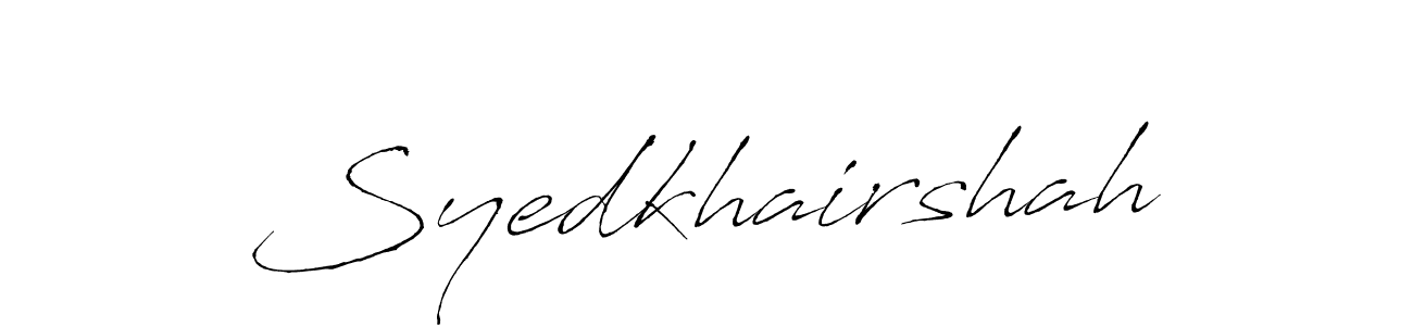 Make a beautiful signature design for name Syedkhairshah. Use this online signature maker to create a handwritten signature for free. Syedkhairshah signature style 6 images and pictures png