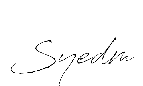 if you are searching for the best signature style for your name Syedm. so please give up your signature search. here we have designed multiple signature styles  using Antro_Vectra. Syedm signature style 6 images and pictures png