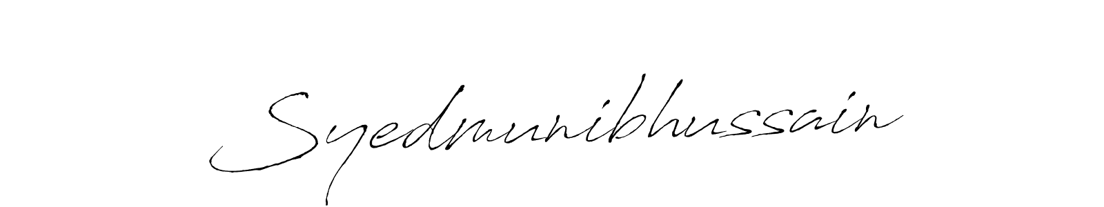 How to Draw Syedmunibhussain signature style? Antro_Vectra is a latest design signature styles for name Syedmunibhussain. Syedmunibhussain signature style 6 images and pictures png