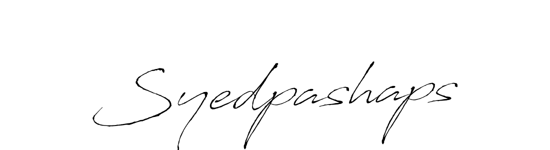 Make a beautiful signature design for name Syedpashaps. With this signature (Antro_Vectra) style, you can create a handwritten signature for free. Syedpashaps signature style 6 images and pictures png