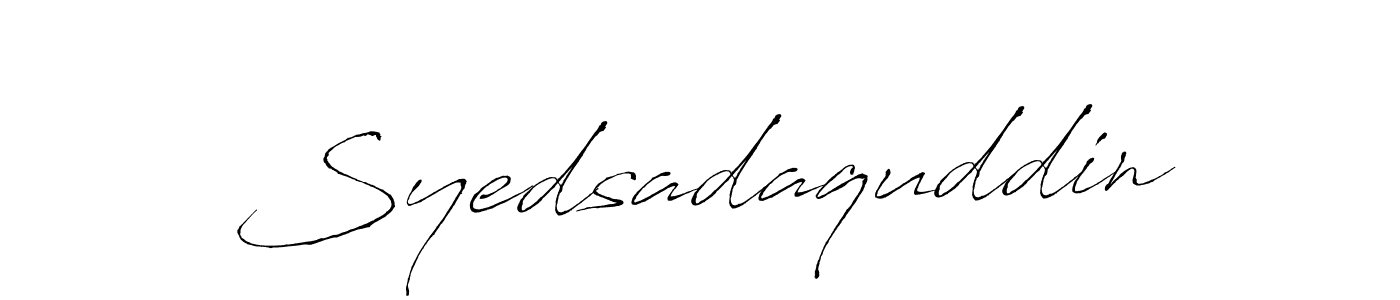 Make a short Syedsadaquddin signature style. Manage your documents anywhere anytime using Antro_Vectra. Create and add eSignatures, submit forms, share and send files easily. Syedsadaquddin signature style 6 images and pictures png