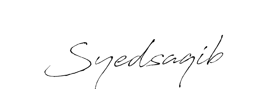 Syedsaqib stylish signature style. Best Handwritten Sign (Antro_Vectra) for my name. Handwritten Signature Collection Ideas for my name Syedsaqib. Syedsaqib signature style 6 images and pictures png