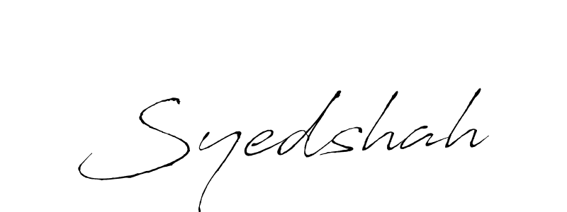 How to make Syedshah signature? Antro_Vectra is a professional autograph style. Create handwritten signature for Syedshah name. Syedshah signature style 6 images and pictures png