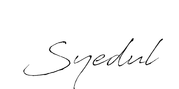 Design your own signature with our free online signature maker. With this signature software, you can create a handwritten (Antro_Vectra) signature for name Syedul. Syedul signature style 6 images and pictures png