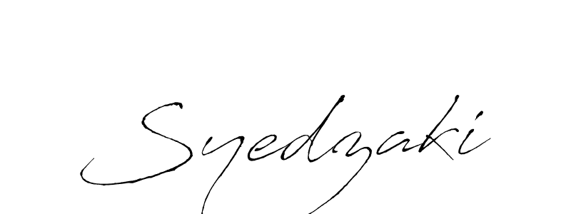 Create a beautiful signature design for name Syedzaki. With this signature (Antro_Vectra) fonts, you can make a handwritten signature for free. Syedzaki signature style 6 images and pictures png