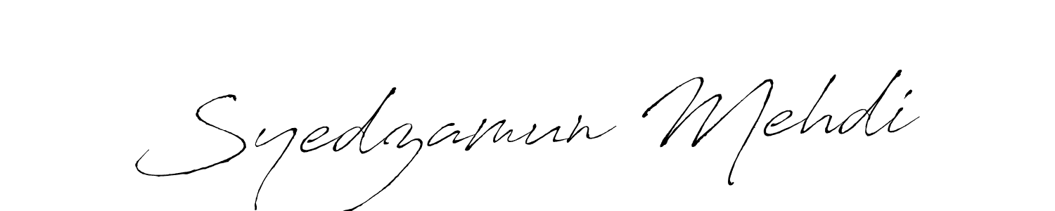 You should practise on your own different ways (Antro_Vectra) to write your name (Syedzamun Mehdi) in signature. don't let someone else do it for you. Syedzamun Mehdi signature style 6 images and pictures png