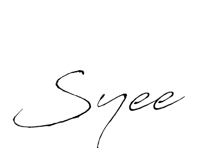 Syee stylish signature style. Best Handwritten Sign (Antro_Vectra) for my name. Handwritten Signature Collection Ideas for my name Syee. Syee signature style 6 images and pictures png