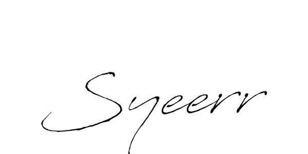 The best way (Antro_Vectra) to make a short signature is to pick only two or three words in your name. The name Syeerr include a total of six letters. For converting this name. Syeerr signature style 6 images and pictures png
