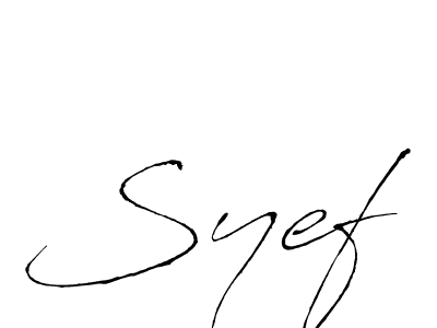 You should practise on your own different ways (Antro_Vectra) to write your name (Syef) in signature. don't let someone else do it for you. Syef signature style 6 images and pictures png