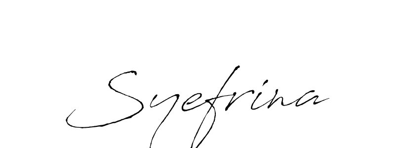 It looks lik you need a new signature style for name Syefrina. Design unique handwritten (Antro_Vectra) signature with our free signature maker in just a few clicks. Syefrina signature style 6 images and pictures png