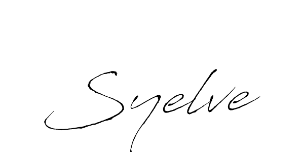 Create a beautiful signature design for name Syelve. With this signature (Antro_Vectra) fonts, you can make a handwritten signature for free. Syelve signature style 6 images and pictures png